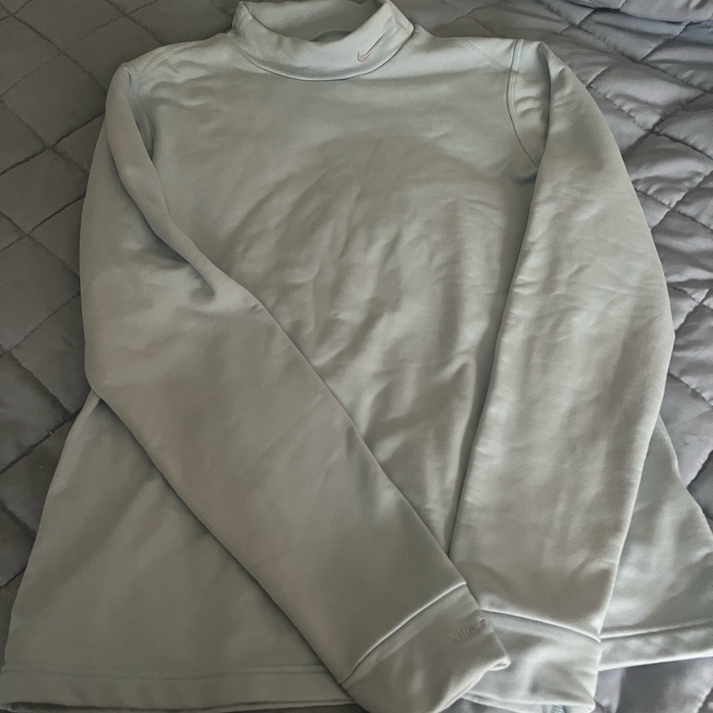 Nike Light Blue mock turtleneck warm gear. Youth large